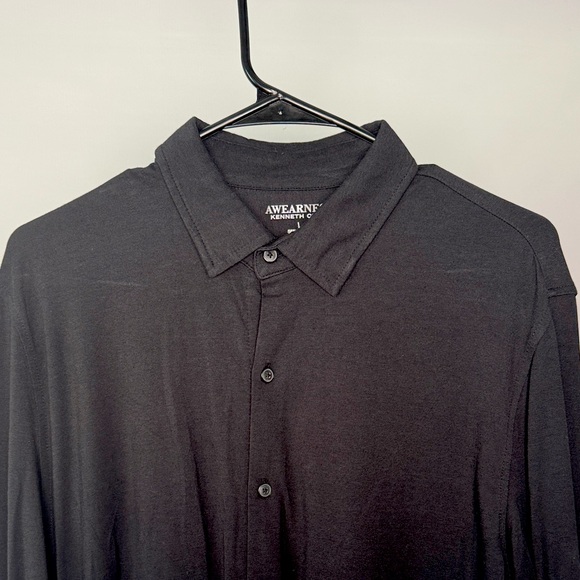 Kenneth Cole Awearness Men's Black Button Down Shirt L - Picture 1 of 6